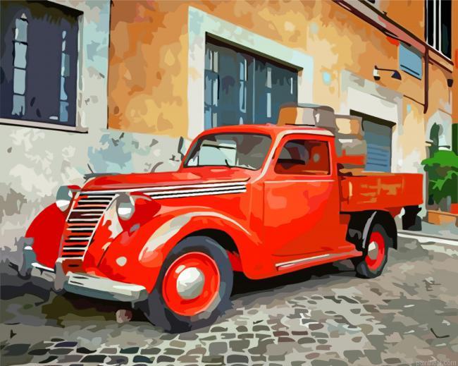 Red truck painting by numbers.jpeg