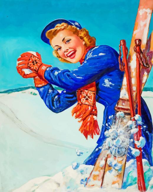 Retro skiing girl painting by numbers.jpeg