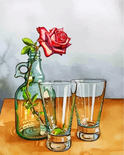 Rose in glass bottle painting by numbers.jpeg