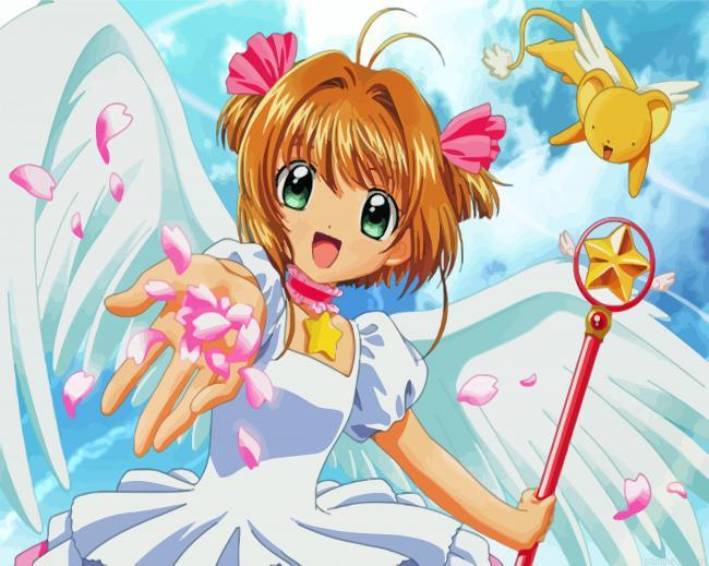 Sakura kinomoto cardcaptor sakura painting by numbers.jpeg