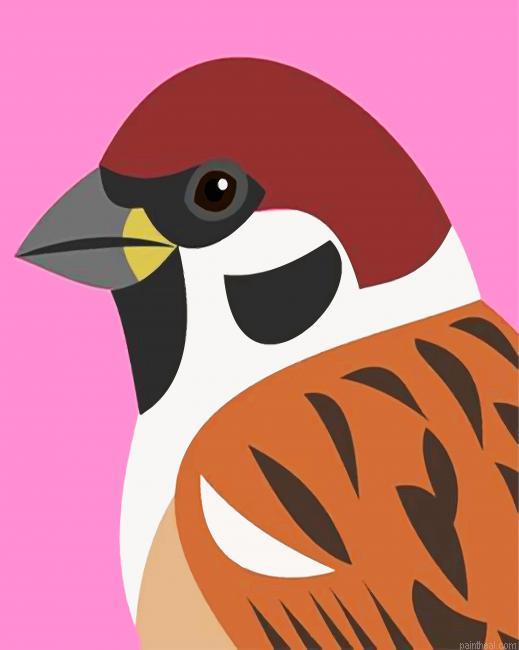 Sparrow bird painting by numbers.jpeg
