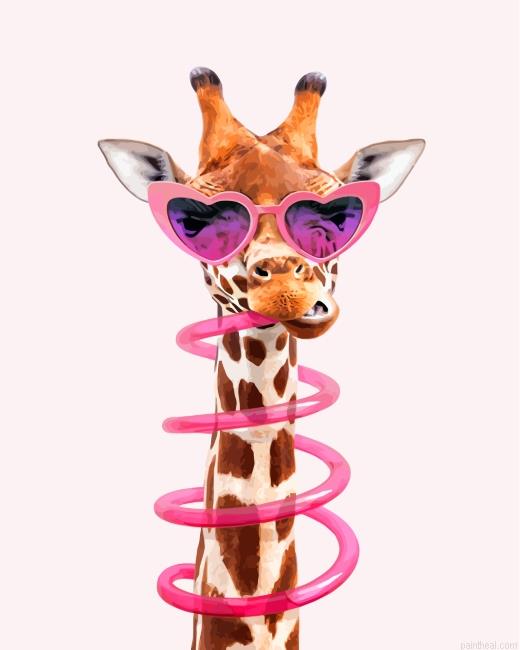Stylish giraffe painting by numbers.jpeg