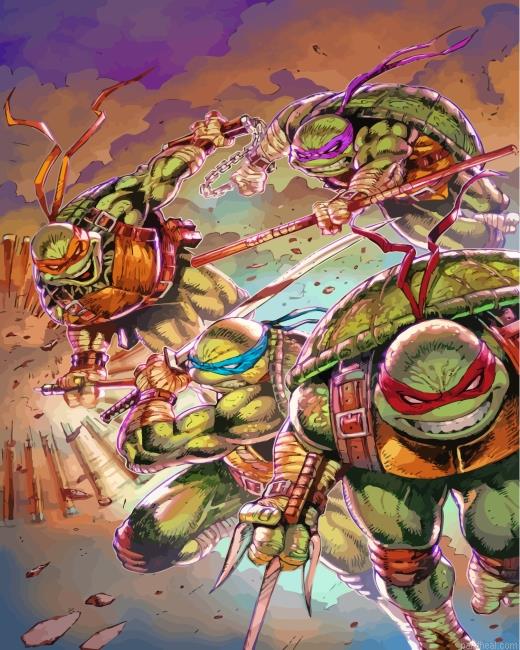 Teenage mutant ninja turtles art painting by numbers.jpeg
