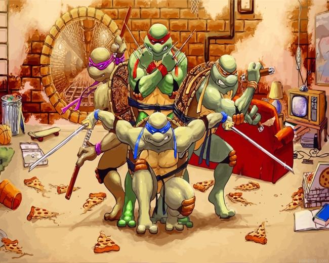 Teenage mutant ninja turtles painting by numbers.jpeg