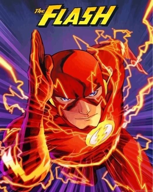 The flash superhero painting by numbers.jpeg