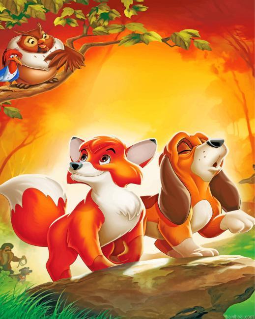 The fox and the hound painting by numbers.jpeg