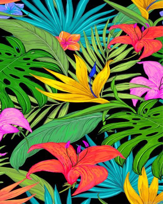 Tropical leaves painting by numbers.jpeg