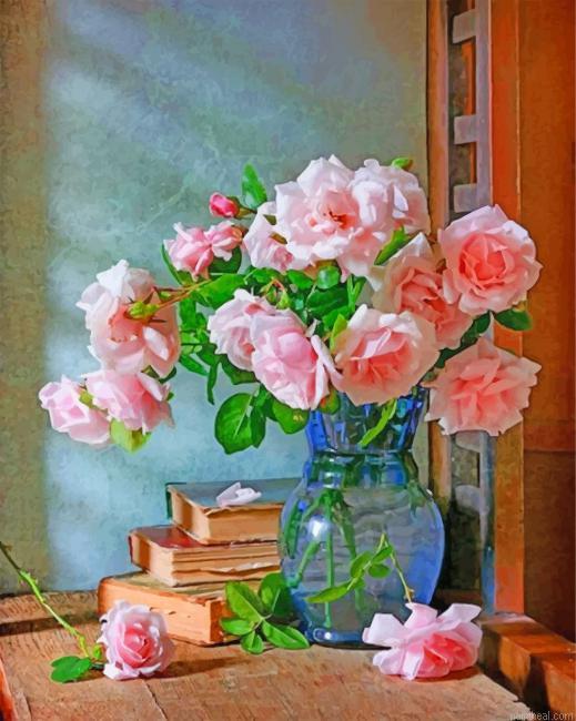 Vintage flowers vase painting by numbers.jpeg