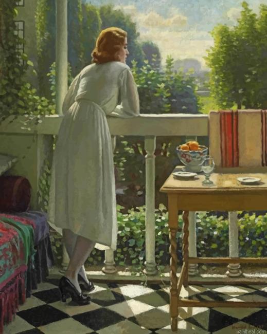 Vintage lonely woman painting by numbers.jpeg
