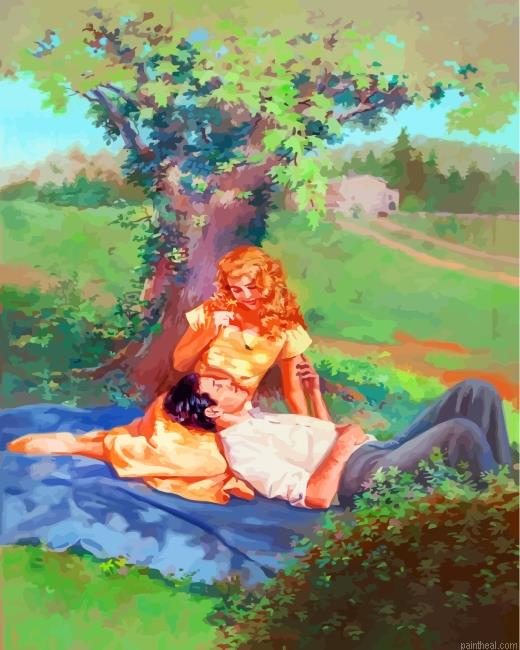 Vintage lovers in garden painting by numbers.jpeg