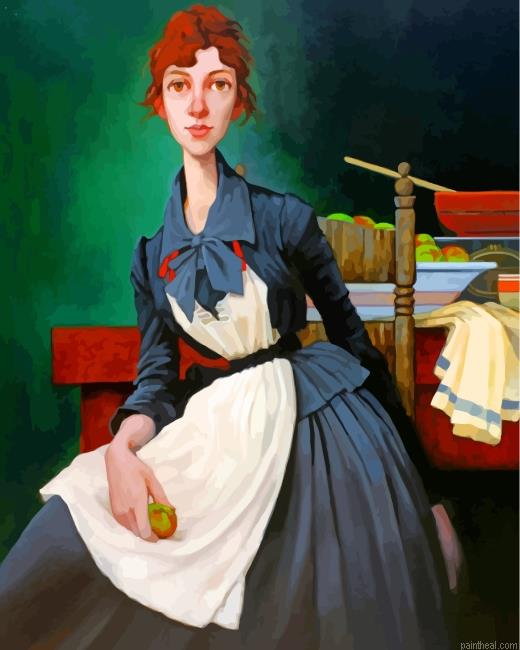 Vintage maid painting by numbers.jpeg