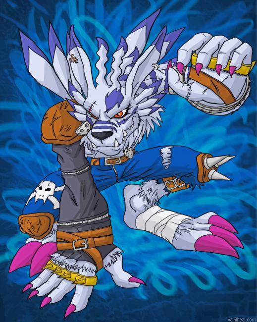 Weregarurumon painting by numbers.jpeg
