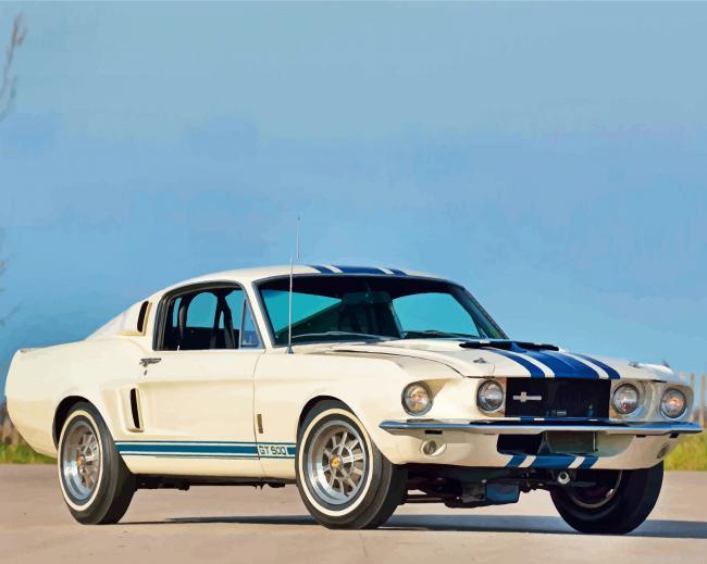 White ford gt 500 painting by numbers.jpeg