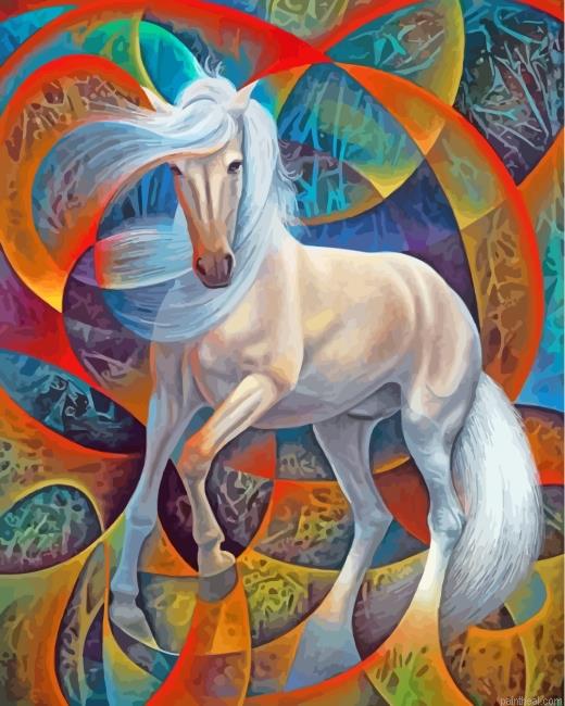 White horse painting by numbers.jpeg