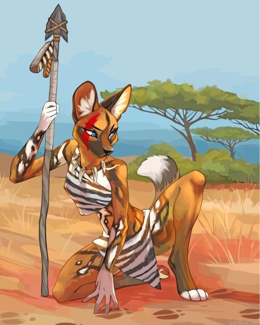 Wild female dog painting by numbers.jpeg