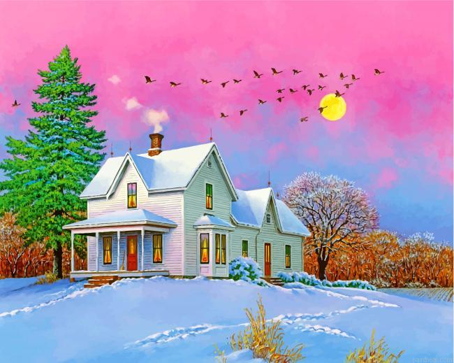 Winter snow cottage painting by numbers.jpeg
