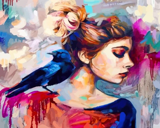 Woman and bird painting by numbers.jpeg