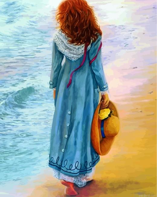 Woman walking by sea painting by numbers.jpeg