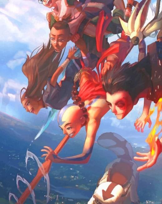 Aang avatar the last airbender new painting by numbers.jpeg