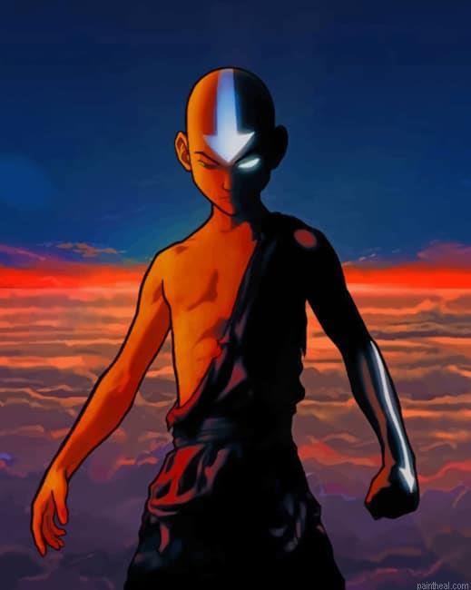 Aang the last airbender anime new painting by numbers.jpeg