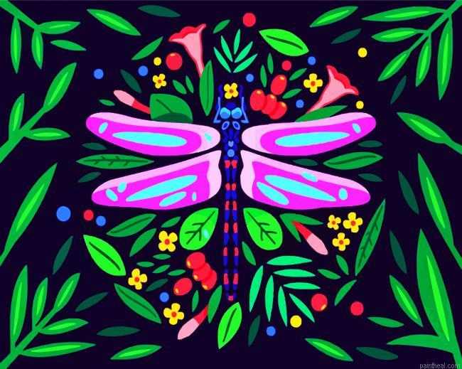 Aesthetic dragonfly painting by numbers.jpeg