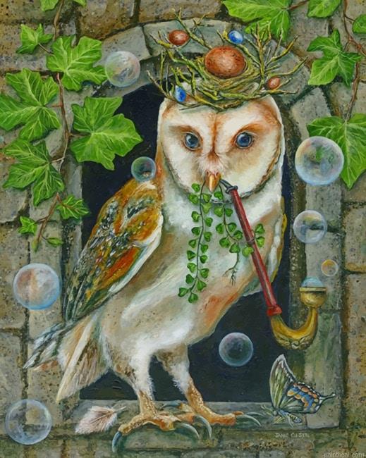 Aesthetic owl new painting by numbers.jpeg