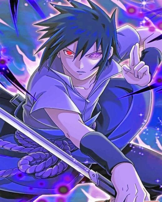 Aesthetic sasuke animes painting by numbers.jpeg