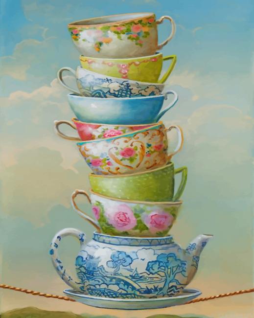 Aesthetic teapot and cups painting by numbers.jpeg