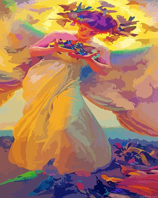 Angel of birds by dvorak painting by numbers.jpeg