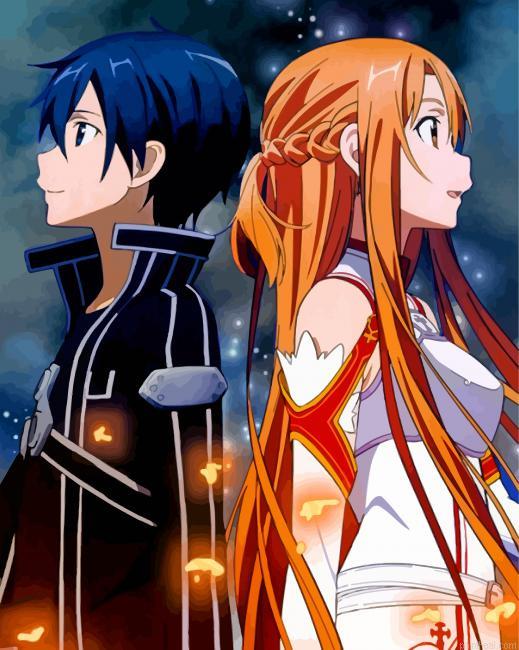 Asuna yuuki and kazuto kirigaya painting by numbers.jpeg