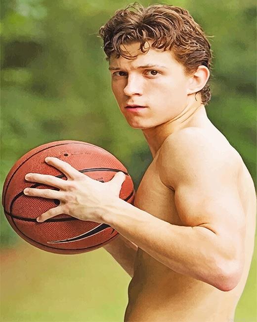 Athlete tom holland painting by numbers.jpeg