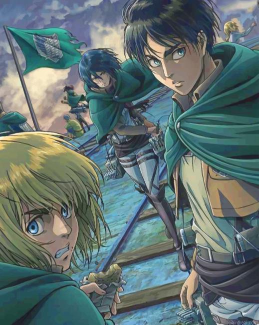 Attack on titan anime characters painting by numbers.jpeg