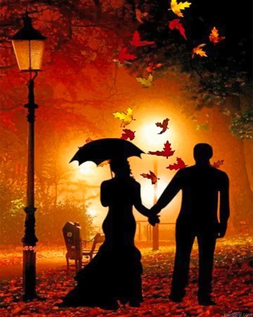 Autumn couple silhouette painting by numbers.jpeg