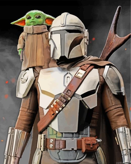 Baby yoda mandalorian movie painting by numbers.jpeg