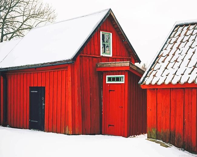 Beautiful barn snow painting by numbers.jpeg