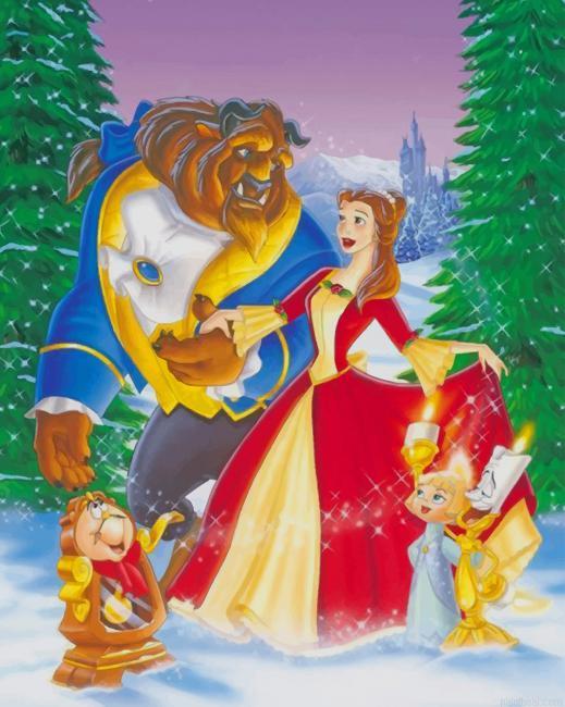 Beauty and the beast christmas painting by numbers.jpeg