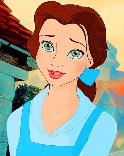 Belle beauty and the beast disney painting by numbers.jpeg