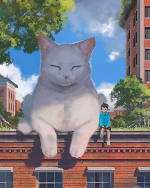Big white cat new painting by numbers.jpeg