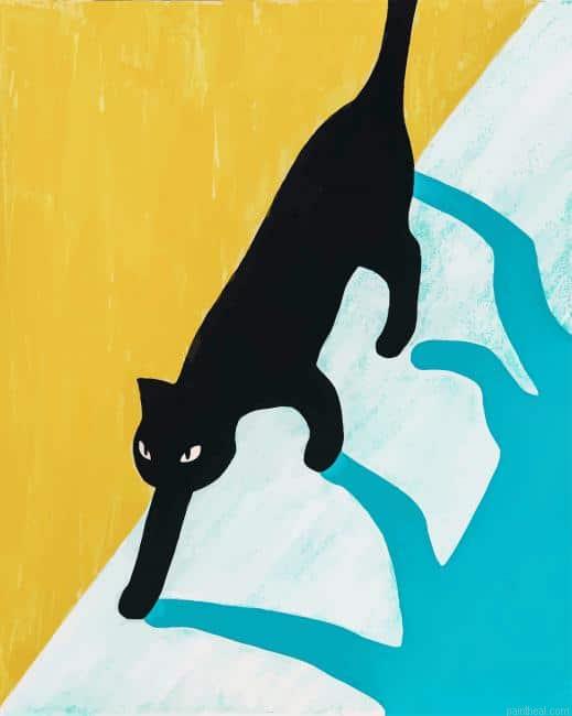 Black cat art painting by numbers.jpeg