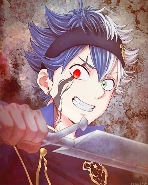 Black clover asta painting by numbers.jpeg