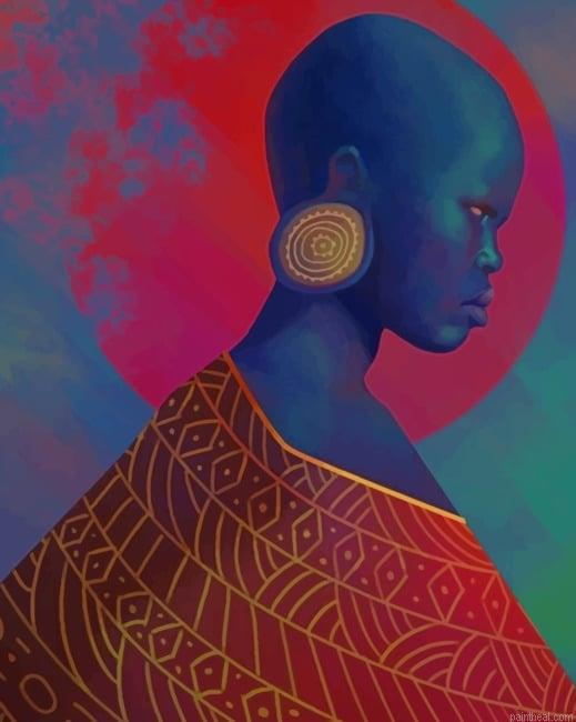 Black woman new painting by numbers.jpeg
