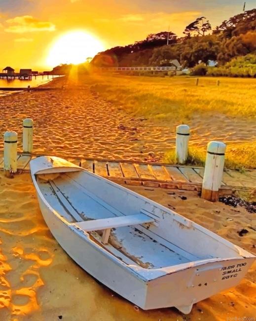 Boat on sea sand painting by numbers.jpeg