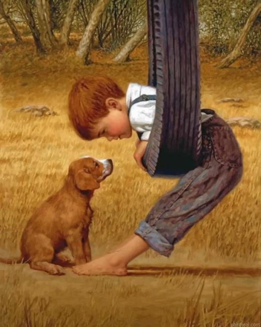 Boy and his dog painting by numbers.jpeg