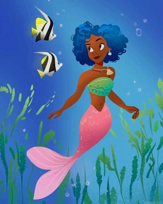 Brown mermaid painting by numbers.jpeg