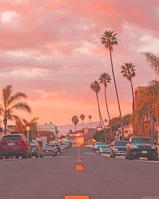 California los angeles street sunset painting by numbers.jpeg