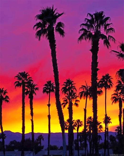 California palm tree sunrise painting by numbers.jpeg
