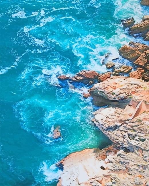 Calm blue ocean painting by numbers.jpeg