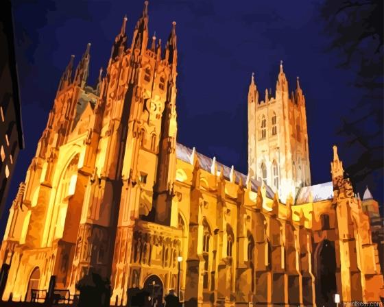 Canterbury cathedral at night painting by numbers.jpeg