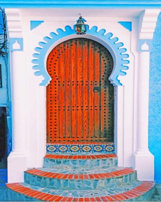 Chefchaouen morocco door new painting by numbers.jpeg
