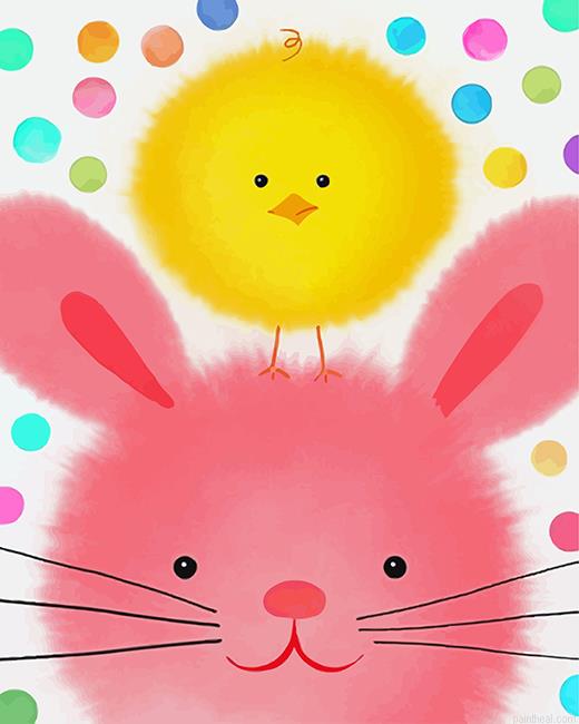 Chick and easter bunny painting by numbers.jpeg